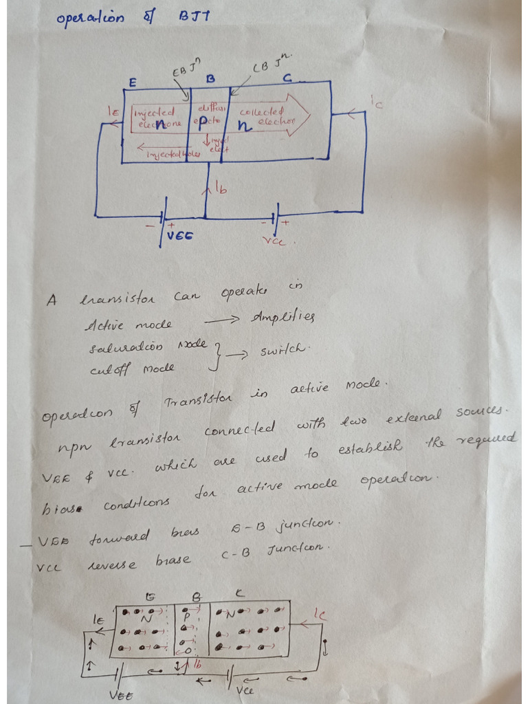 Transistor Operation | PDF