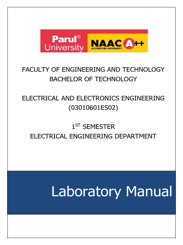 EEE 03010601ES02 Lab Manual | PDF | Rectifier | Diode