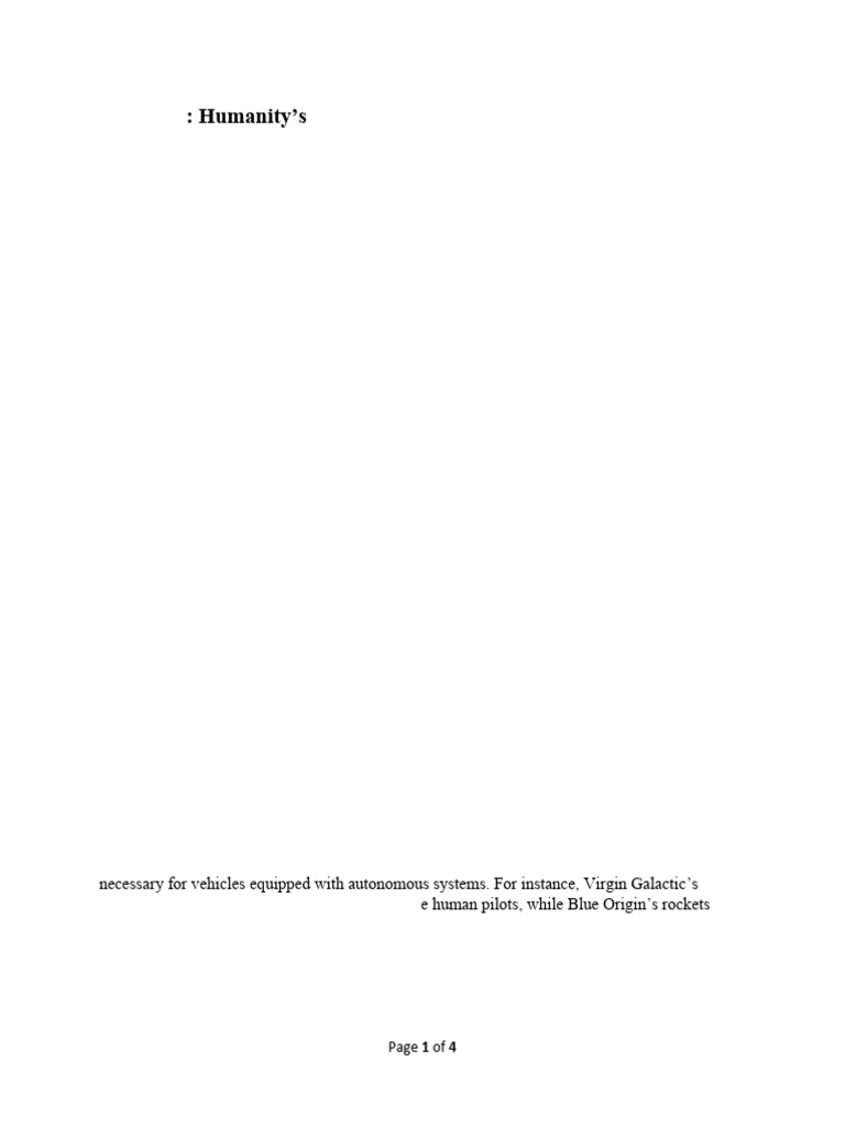 Spaceline: Humanity's New Era of Space Travel, Reimagined | PDF ...