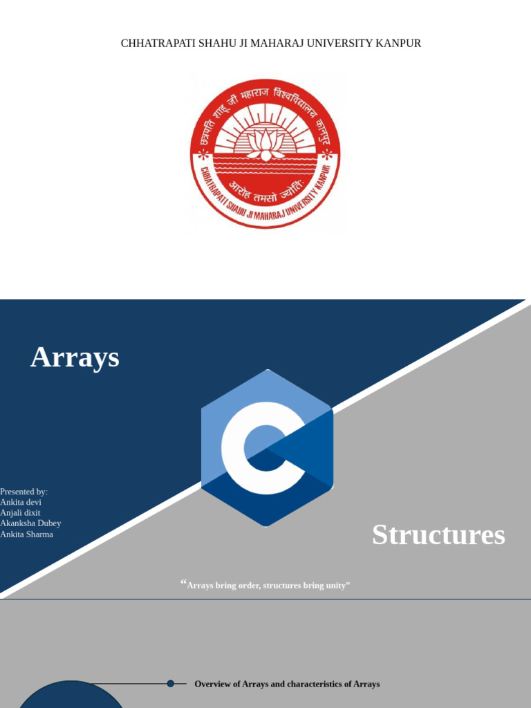 Arrays and Structure | PDF | Computer Program | Programming