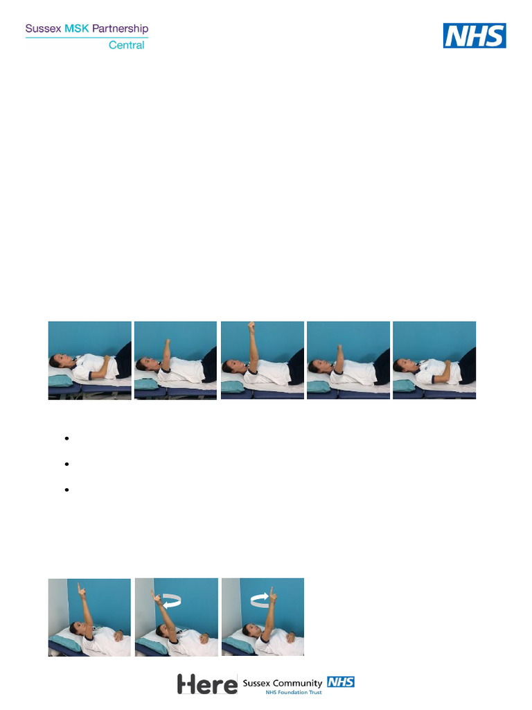 Rotator Cuff Tear Exercise Guide | PDF | Elbow | Shoulder