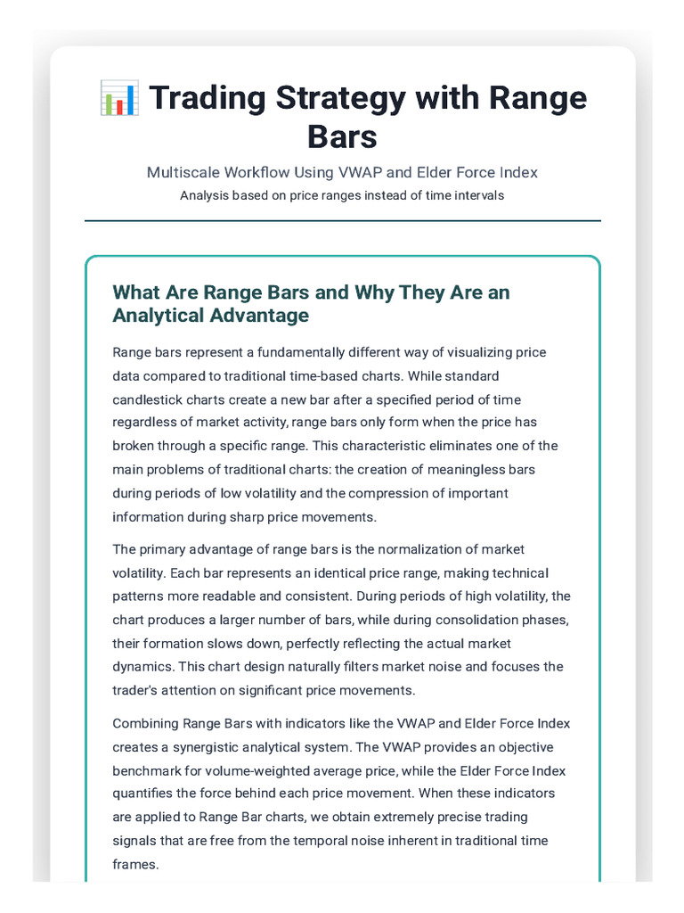 Range Bars Trading Strategy Guide | PDF | Volatility (Finance ...