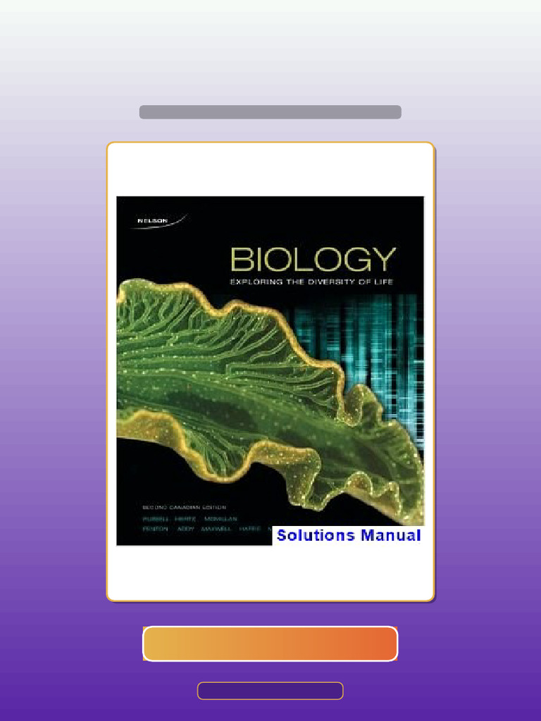 Complete CDN ED Biology Exploring the Diversity of Life 2nd Edition ...