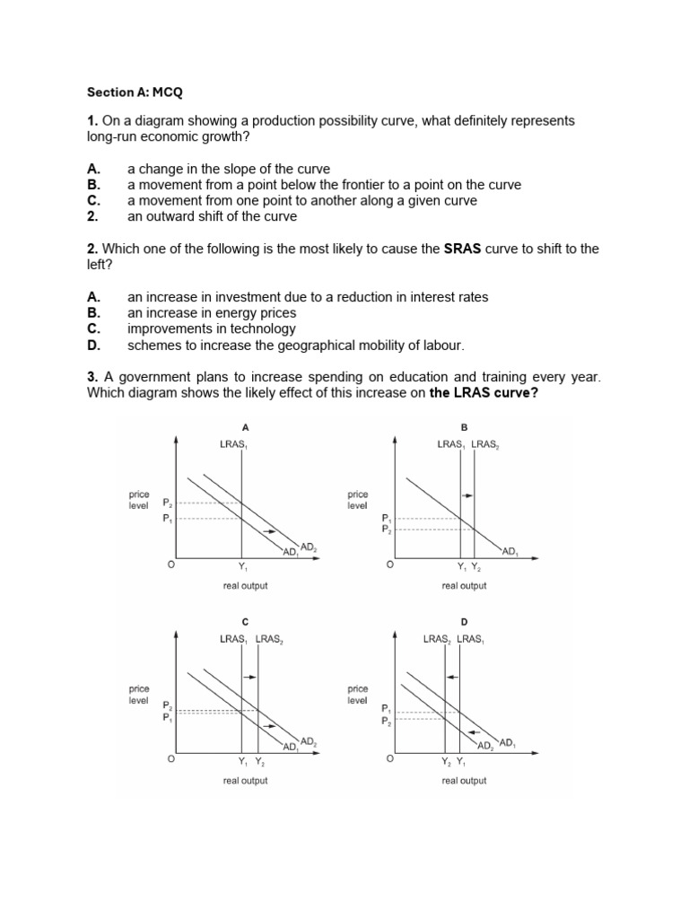 Economic Growth and GDP Analysis MCQs | PDF | Gross Domestic Product ...