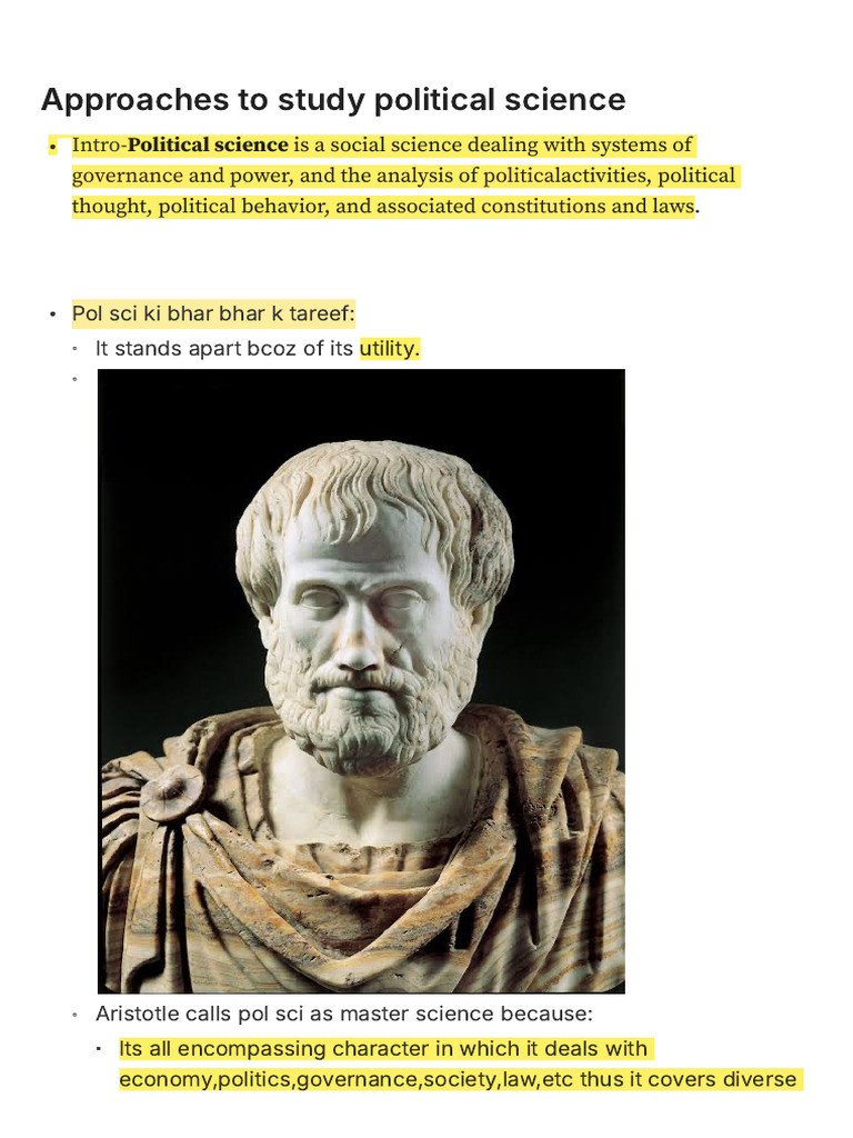 Approaches to Political Science Study | PDF | Empiricism | Science