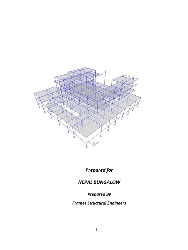 Structural Design Report for Residential Building | PDF | Concrete ...