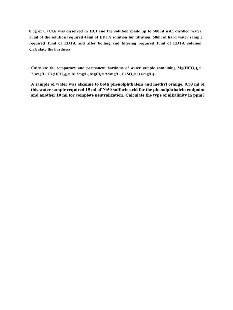 Water Assisgnment | PDF