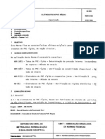 Especificação técnica de eletroduto de PVC rígido