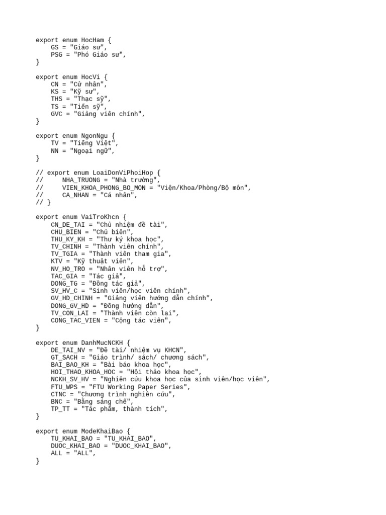 Enum | PDF
