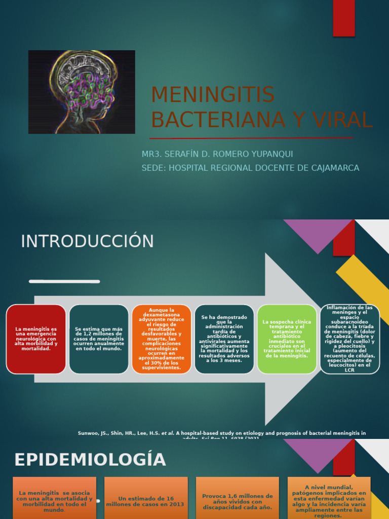 Meningitis Bacteriana y Viral: Diagnóstico y Tratamiento | PDF