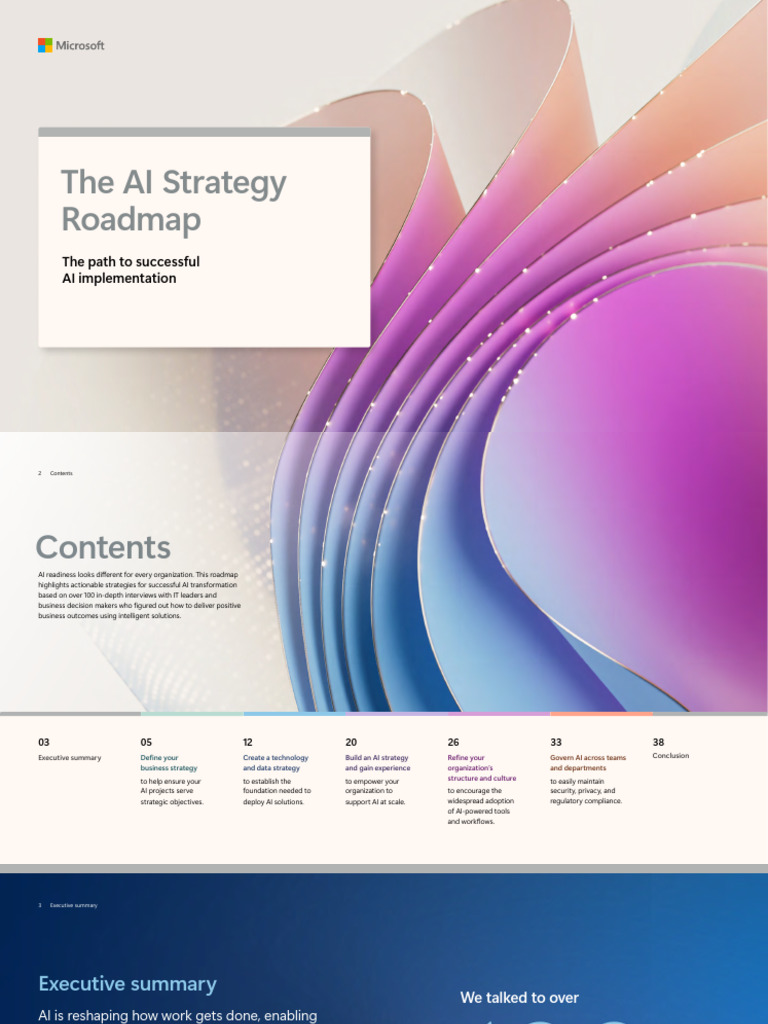 Ia Strategy Roadmap Microsoft | PDF | Artificial Intelligence ...