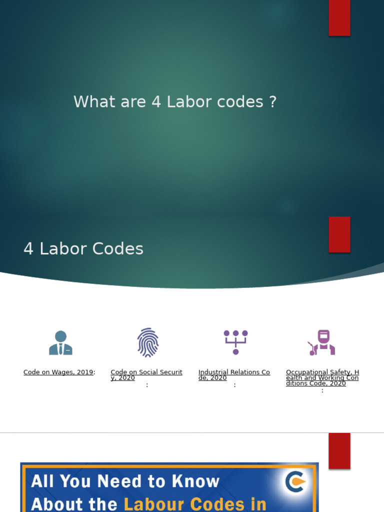 Overview of 2020 Labor Codes Explained | PDF | Employment | Wage