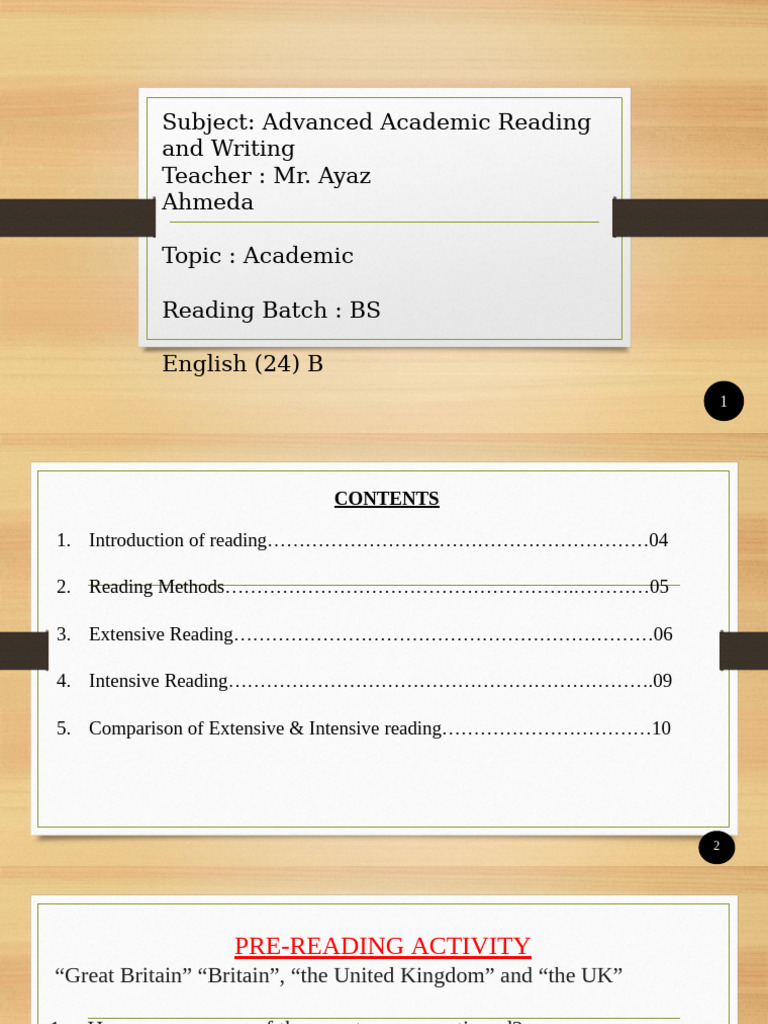 Academic Reading Techniques Explained | PDF | Reading Comprehension ...