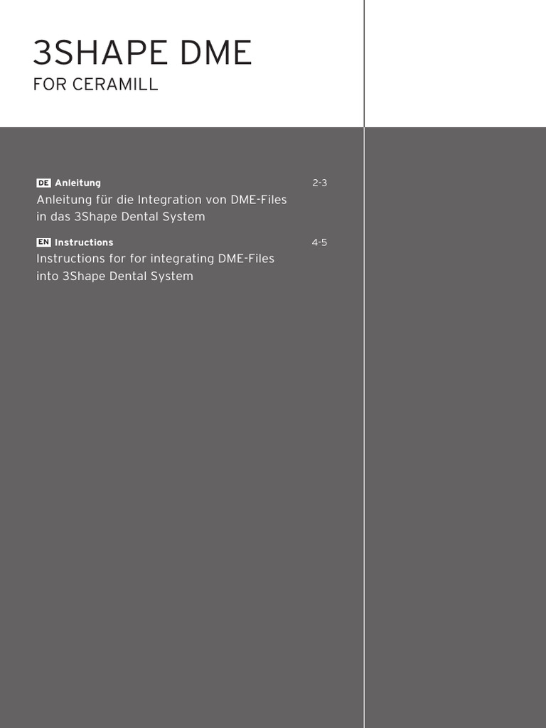 Integration of DME Files Instructions | PDF