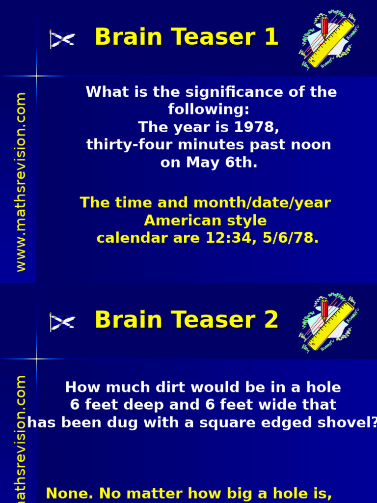 Brainteaser 2 | PDF