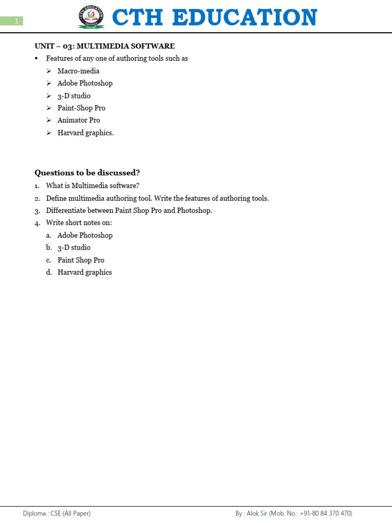 Unit-03 MT PDF Notes - 16335112 - 2023 - 03 - 13 - 21 - 31 | PDF ...