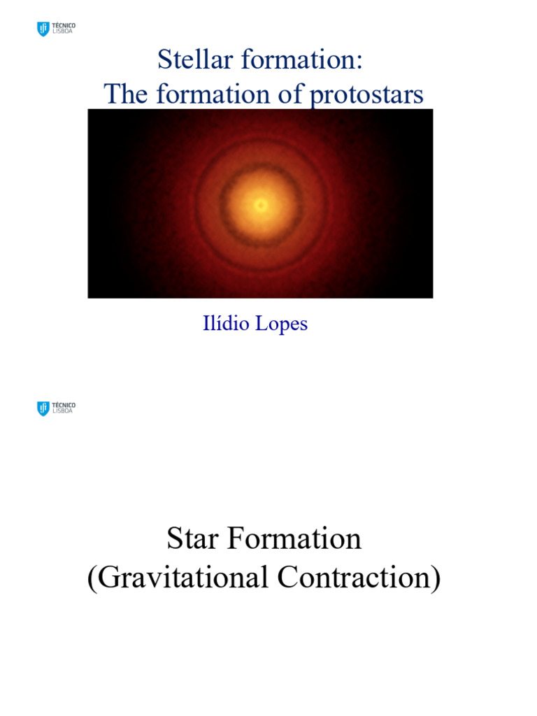 LectureTW6d - Stellar Formation Protostars and Very Young Stars | PDF ...