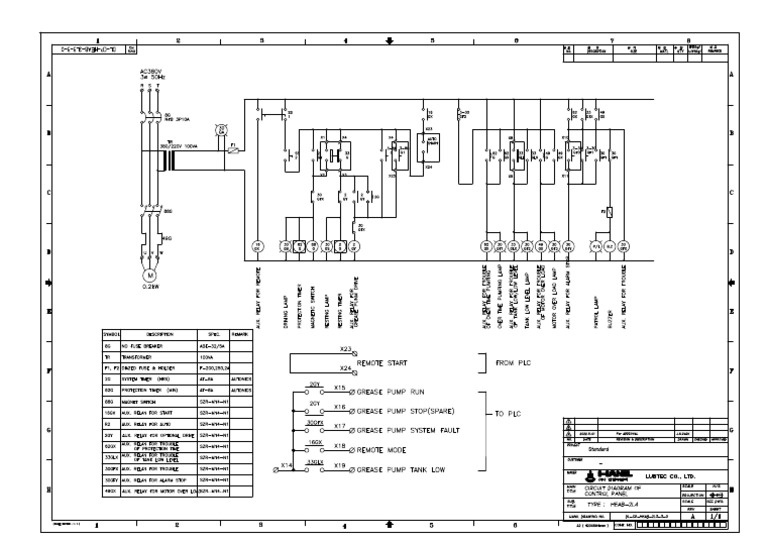 Control Panel Circuit Diagram HEAB-2L4 | PDF | Relay | Electromagnetism
