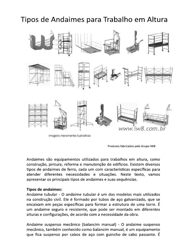 Tipos de Andaimes | PDF