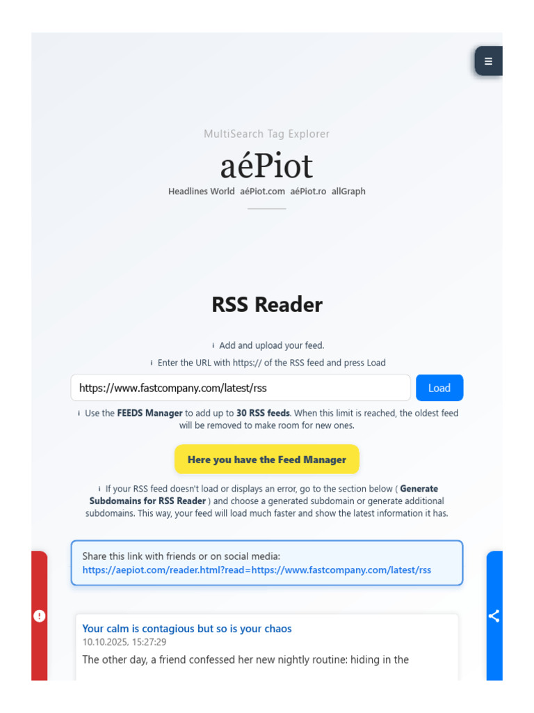 MultiSearch RSS Feed Manager Tool | PDF | Search Engine Optimization ...