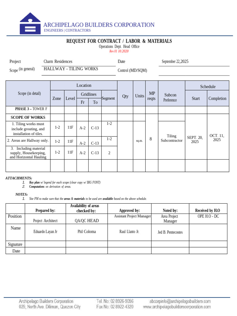 .Tiling Works - 11F (1) | PDF