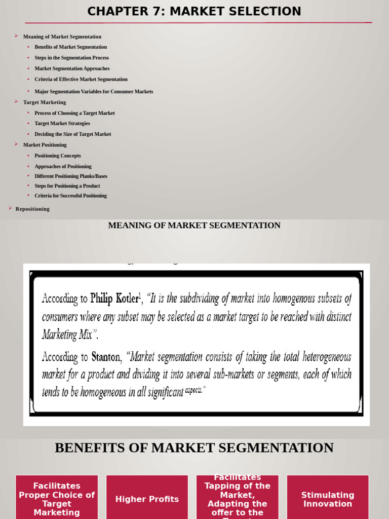 CH 7 | PDF | Market Segmentation | Marketing