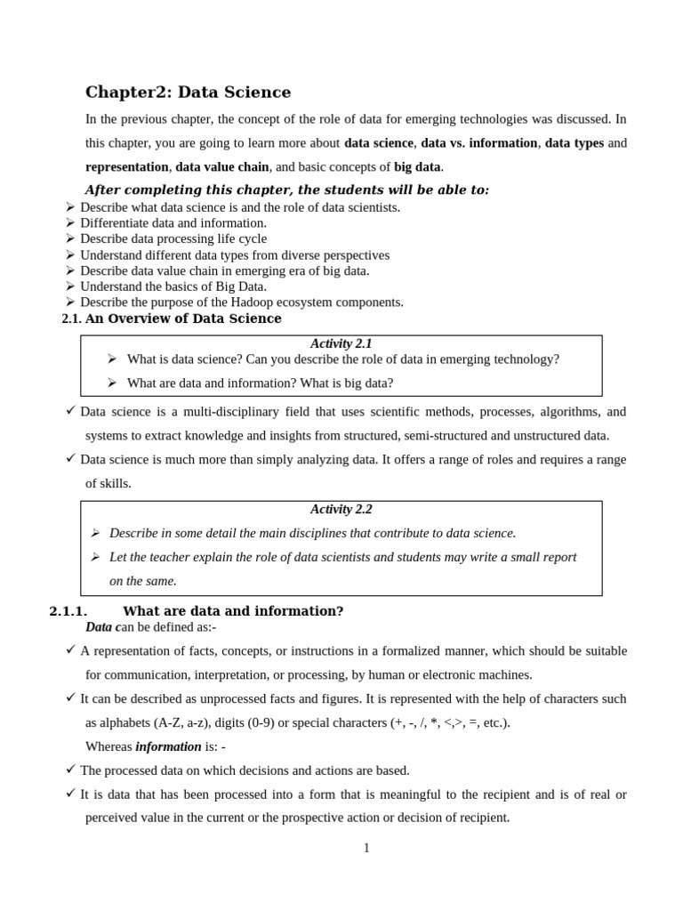 Chapter 2 Emerging Technology Pdf Apache Hadoop Data Type