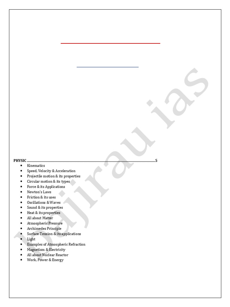 General Science Notes | PDF | Acceleration | Waves