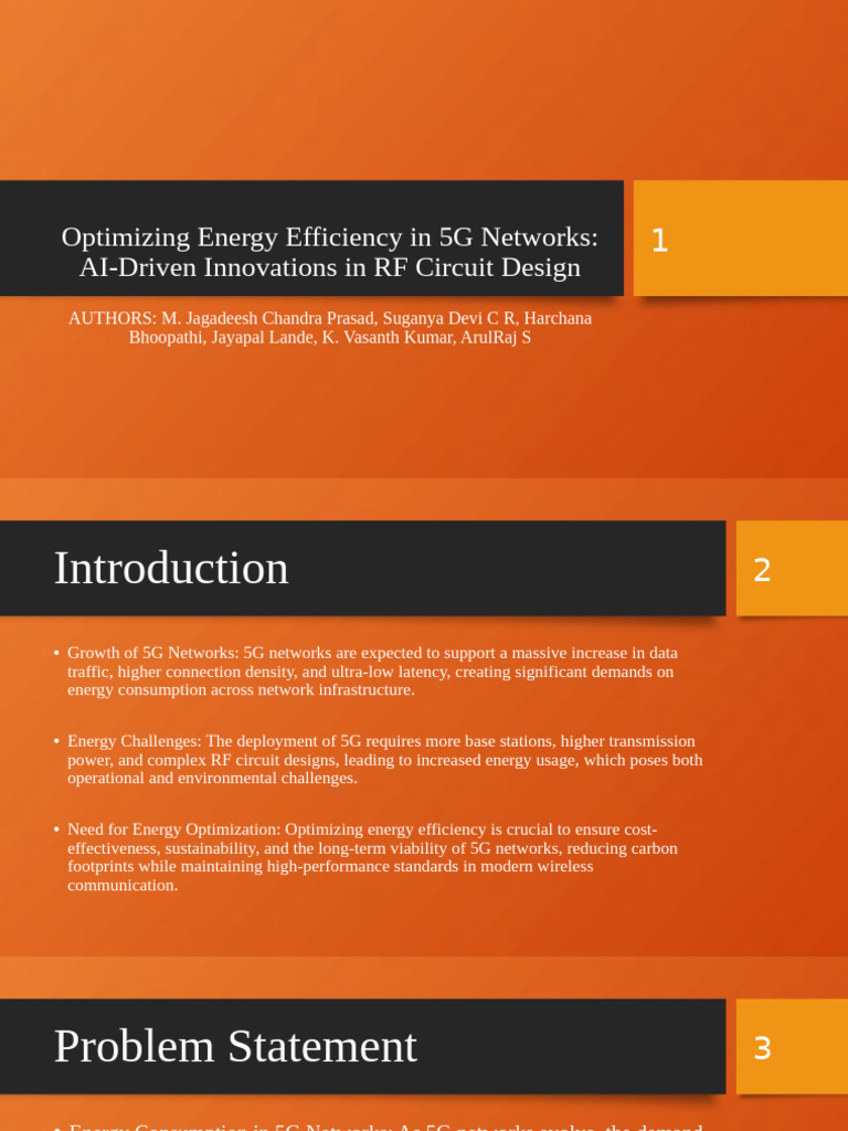AI Innovations for Energy-Efficient 5G RF Design | PDF | Artificial ...
