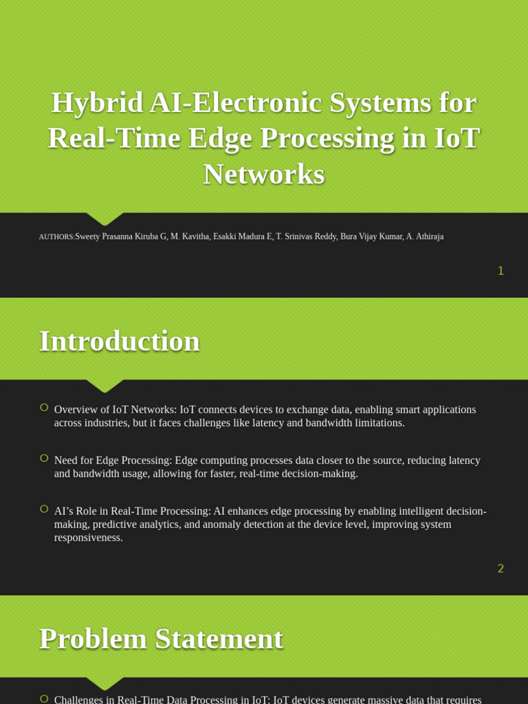 Hybrid AI for Real-Time IoT Edge Processing | PDF | Internet Of Things ...