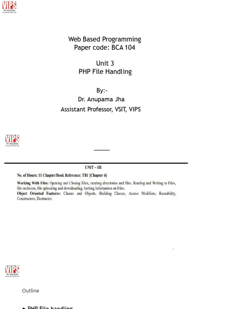PHP File Handling Techniques Guide | PDF | Class (Computer Programming ...