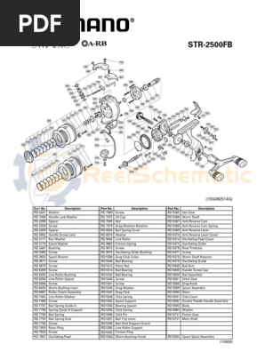 Fishing Reel Parts List and Descriptions | PDF | Clutch