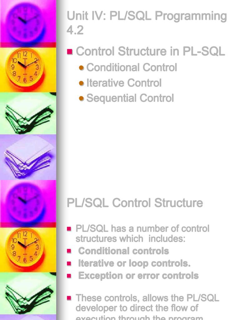 PL/SQL Control Structures Explained | PDF | Control Flow | Pl/Sql