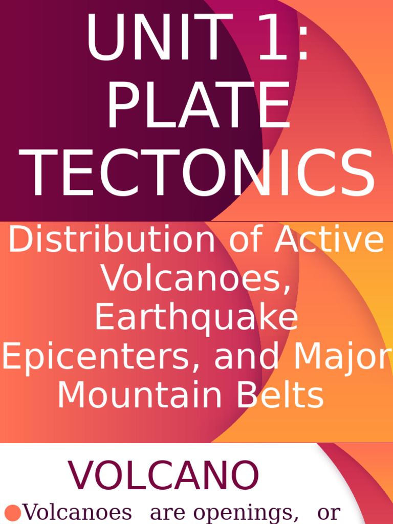 Plate Tectonics: Volcanoes and Earthquakes | PDF | Plate Tectonics ...