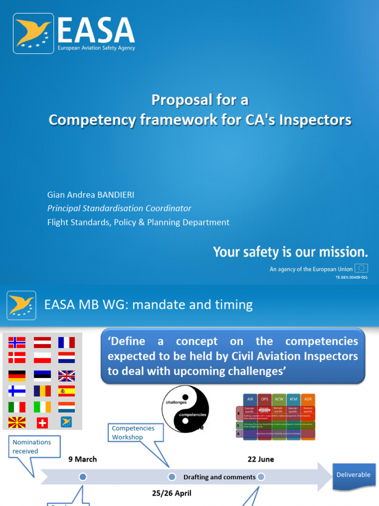 Presentation 9 EASA - Proposal For A Competency Framework For Competent ...
