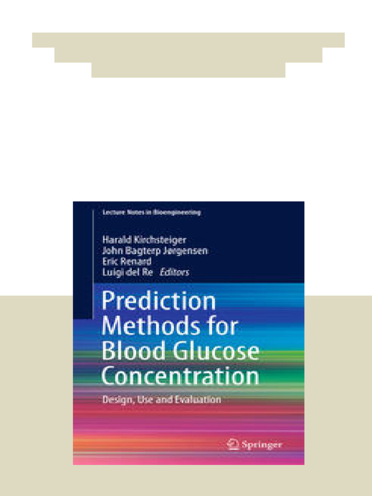 Prediction Methods For Blood Glucose Concentration Design Use and ...