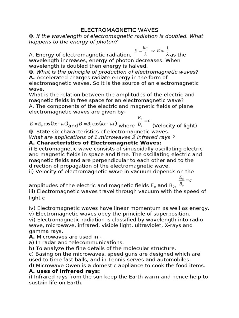 Understanding Electromagnetic Waves | PDF