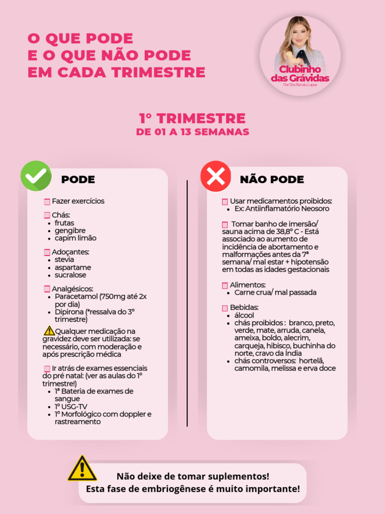 Cuidados na Gravidez: O que Pode e Não Pode | PDF | Gravidez