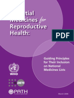 WHO - Essential Medicines for Reproductive Health 2006
