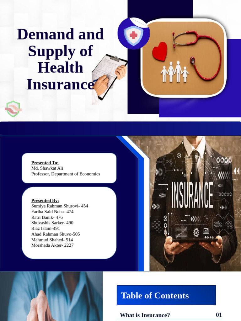 404 Presentation-Group 4 - Demand and Supply of Health Insurance | PDF ...