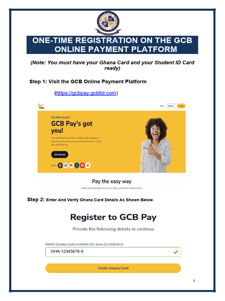 GCB Pay User Manual Updated | PDF | Payments | Access Control