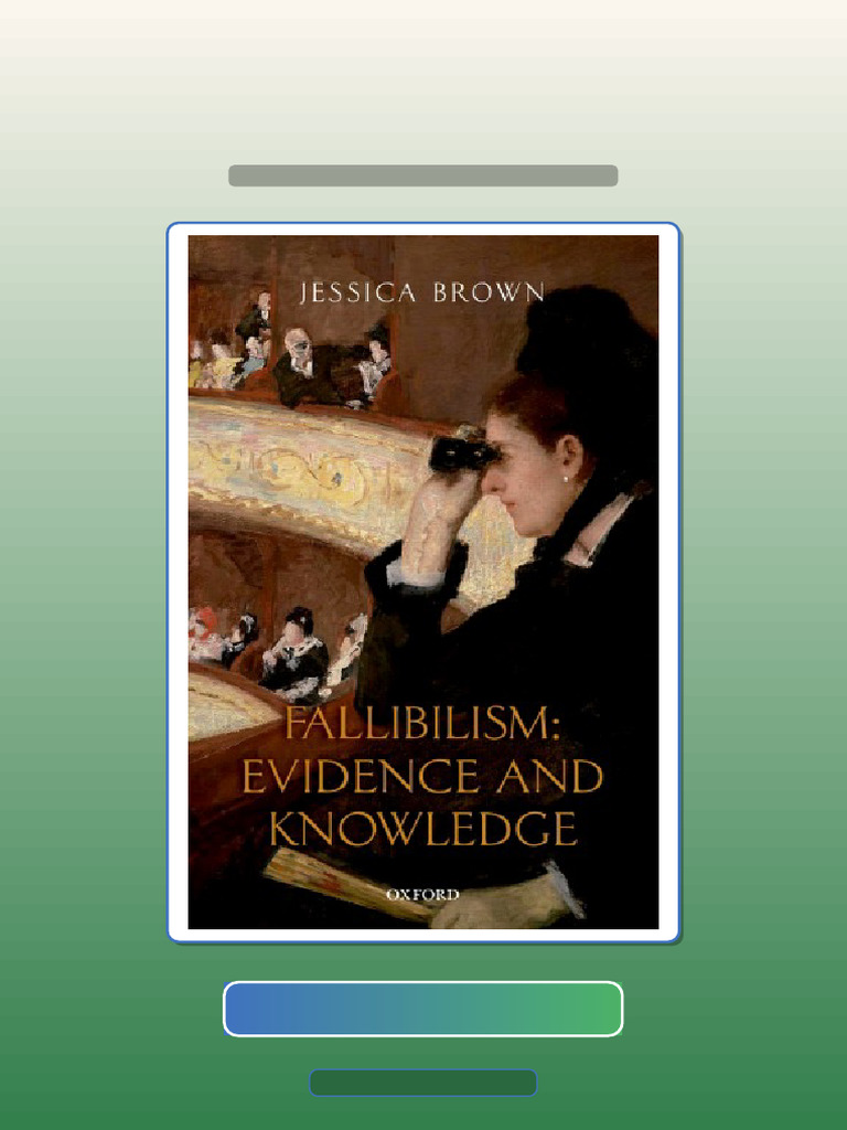 Complete Fallibilism Evidence and Knowledge First Edition Edition Brown ...