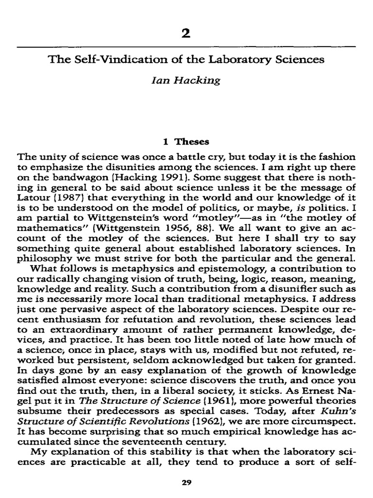 Hacking on Laboratory Science Stability | PDF | Science | Theory