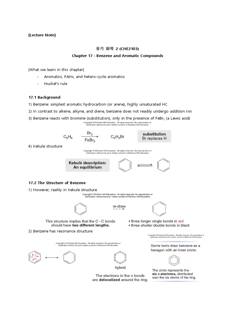 Benzene and Aromatic Compounds Overview | PDF | Aromaticity | Benzene
