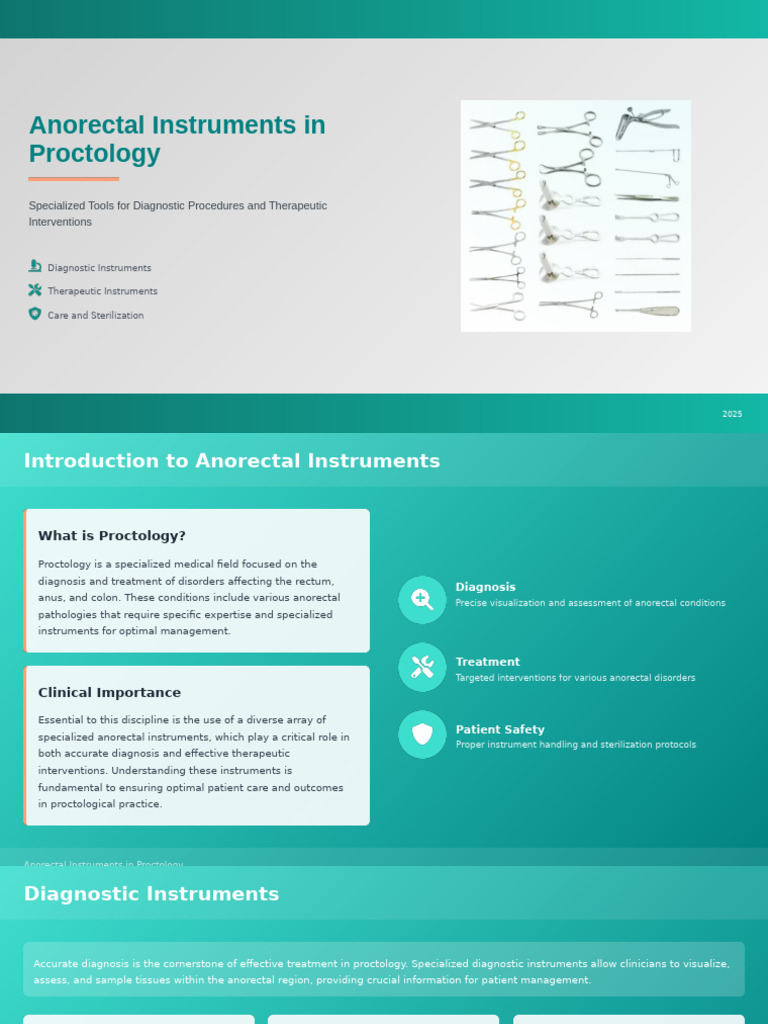 Anorectal Instruments for Proctology | PDF | Hemorrhoid | Biopsy