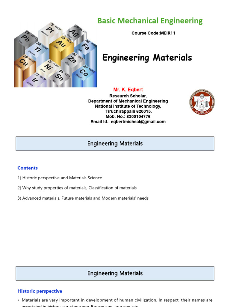 Overview of Engineering Materials | PDF | Cast Iron | Steel
