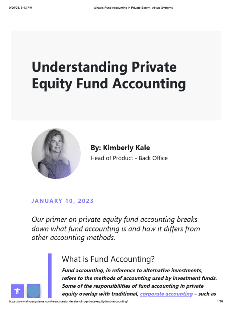 Private Equity Fund Accounting Overview | PDF | Private Equity | Investing