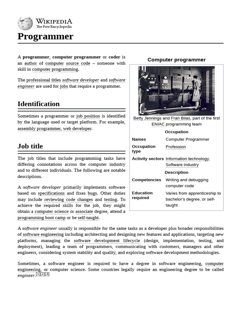 Programmer | PDF | Programmer | Computing, image size:768x1024