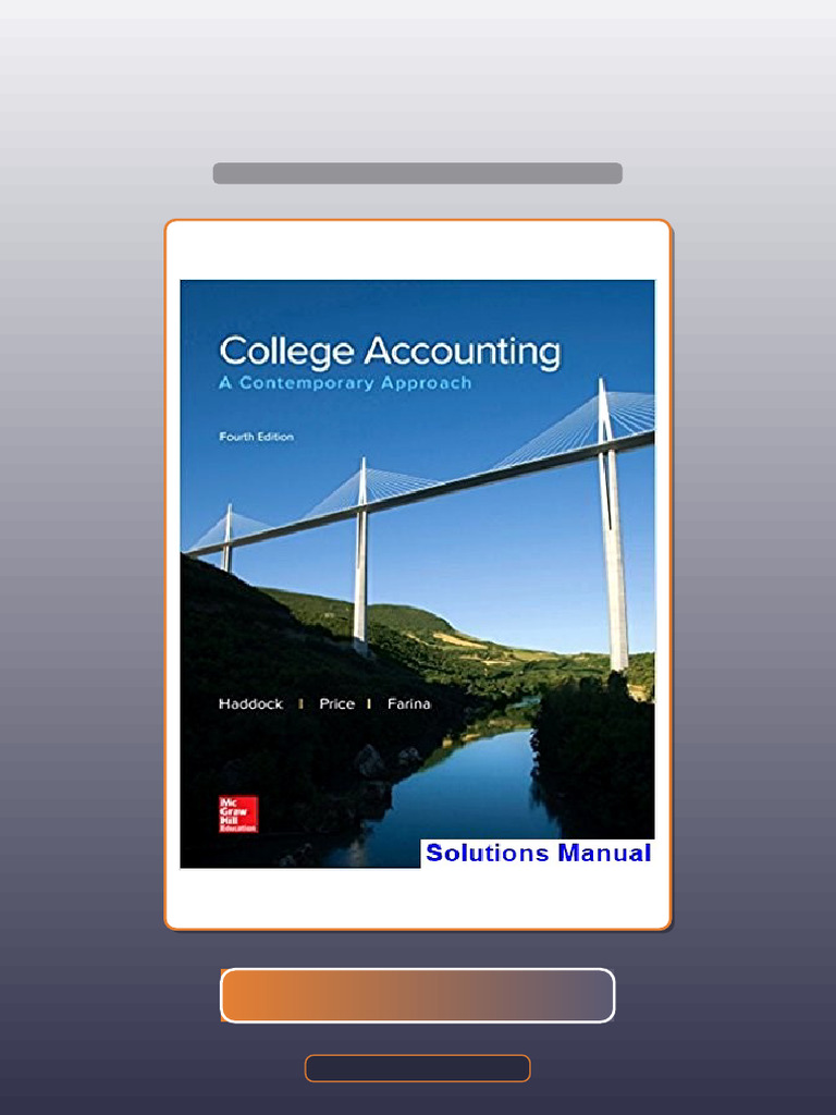 Complete College Accounting A Contemporary Approach 4th Edition Haddock ...