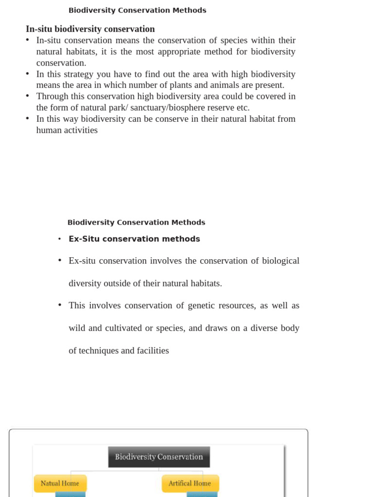 Biodiversity Conservation Strategies Explained | PDF | Sampling ...